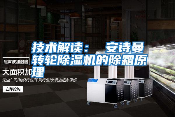 技術(shù)解讀: 安詩曼轉(zhuǎn)輪除濕機(jī)的除霜原理