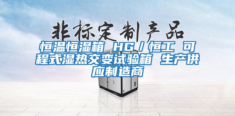 恒溫恒濕箱 HG/恒工 可程式濕熱交變試驗箱 生產(chǎn)供應制造商