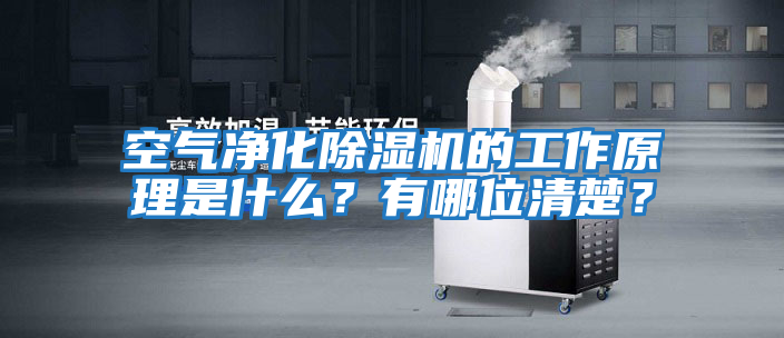 空氣凈化除濕機(jī)的工作原理是什么？有哪位清楚？