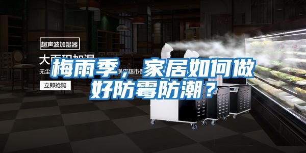 梅雨季，家居如何做好防霉防潮？